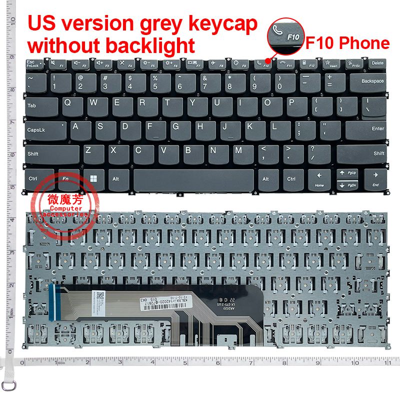 Yoga Laptop Accessories - Clavier d'ordinateur portable américain pour Lenovo