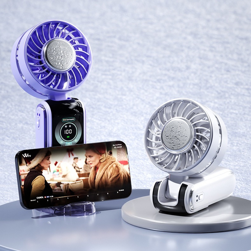 Monitor Portable Usb - Mini ventilateur portable 3600 mAh, pliable,