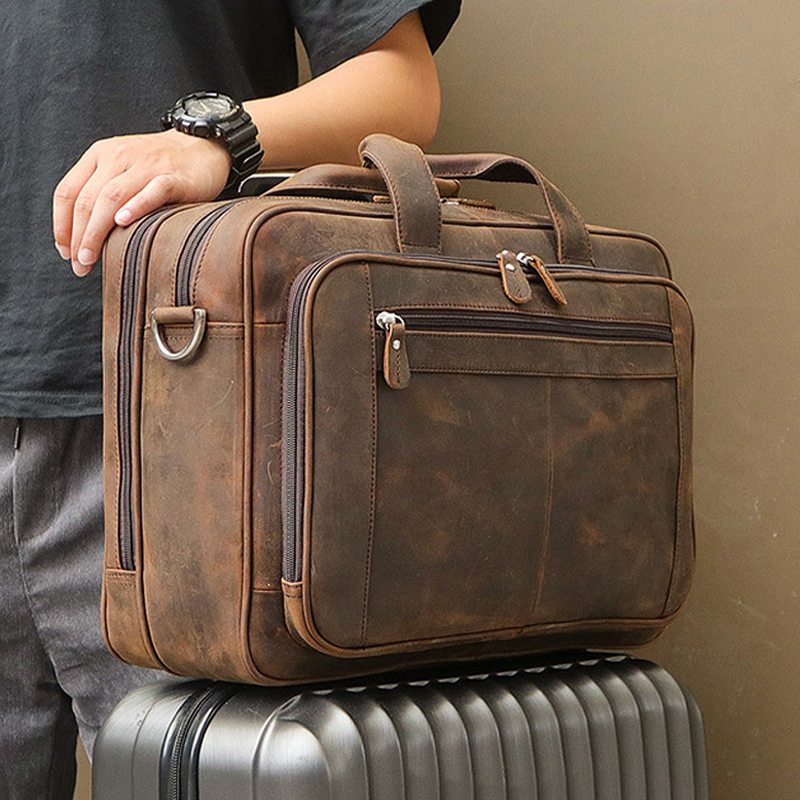 Laptop Accessories Must Have - Sac d'affaires pour homme en cuir